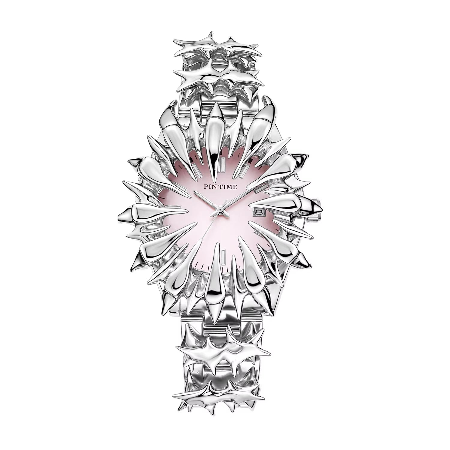 Special-Shaped Lightning Dragon Scale Spike Soldering Watch Design Heavy Industry Trend Y2K Watches Quirky Quartz Wristwatches