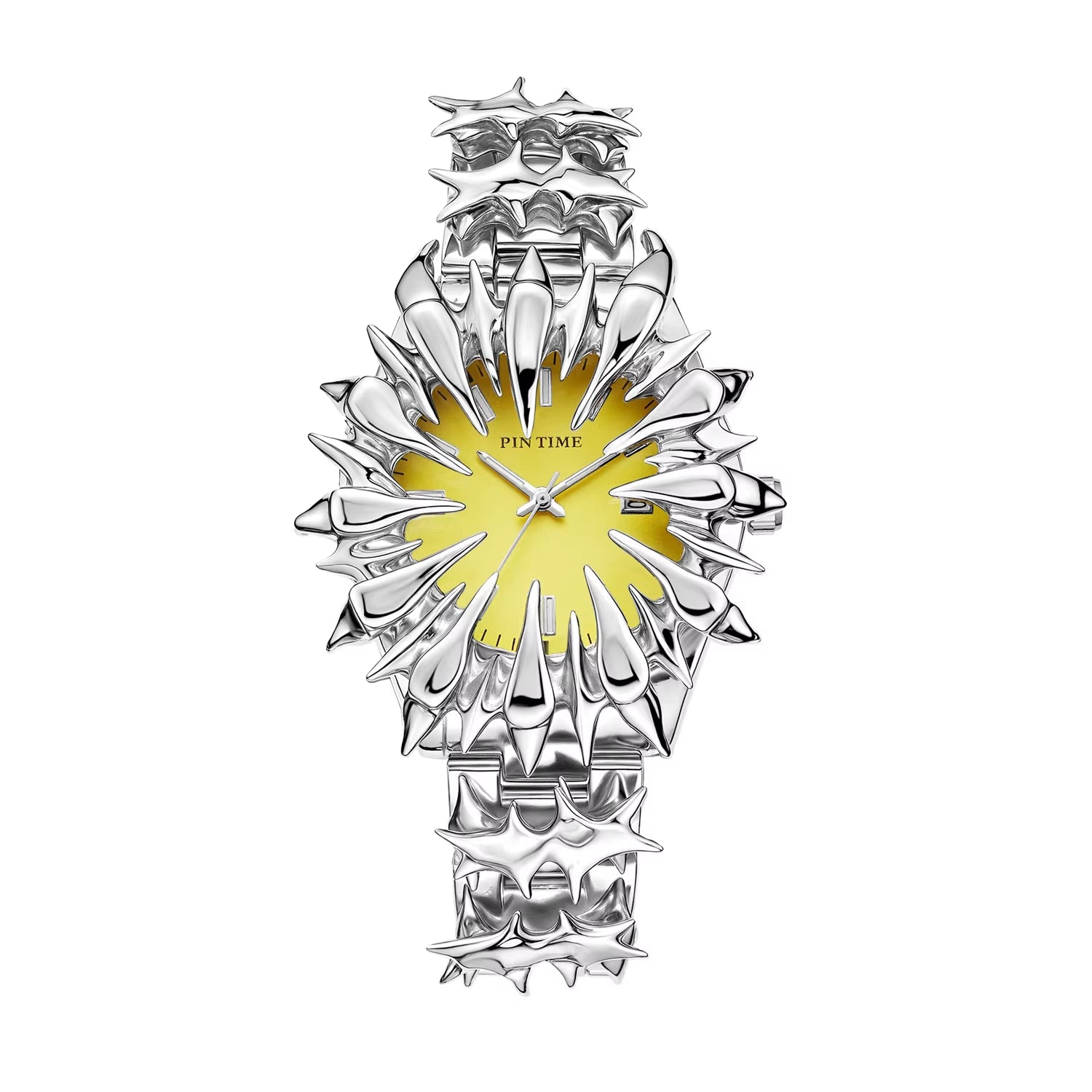 Special-Shaped Lightning Dragon Scale Spike Soldering Watch Design Heavy Industry Trend Y2K Watches Quirky Quartz Wristwatches