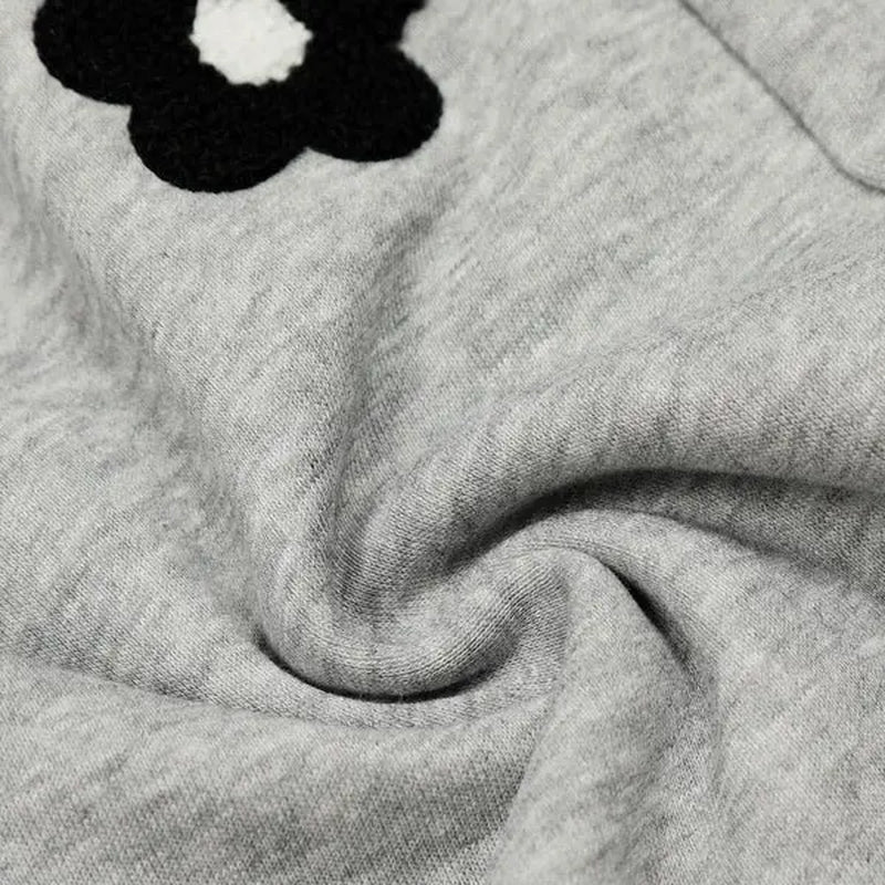 Aelfric Eden Unisex Floral Towel Embroidery Baggy Barrel Sweatpants Elastic Waist Drawstring Casual Pants Y2K Streetwear Loose Fit Vintage Joggers